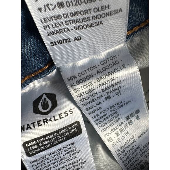 Levis High Waisted Mon Jean in Medium Indigo Size 24 - Picture 8 of 11